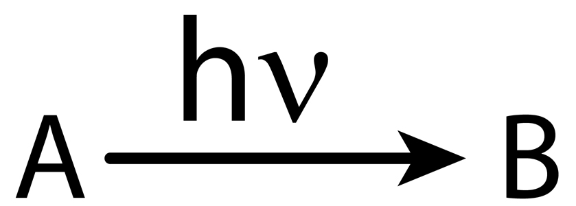 Equation d'une réaction photochimique