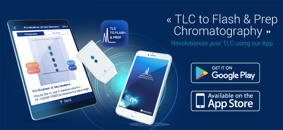 App “TLC to Flash & Prep chromatography” déjà plus de 2K téléchargements, avez-vous la vôtre ?