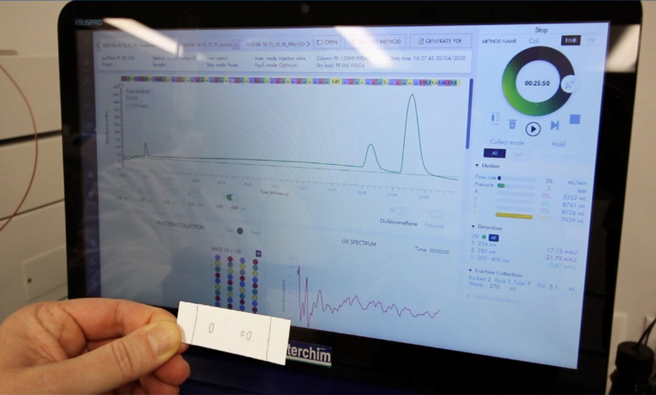 La plaque CCM et le profil UV post run