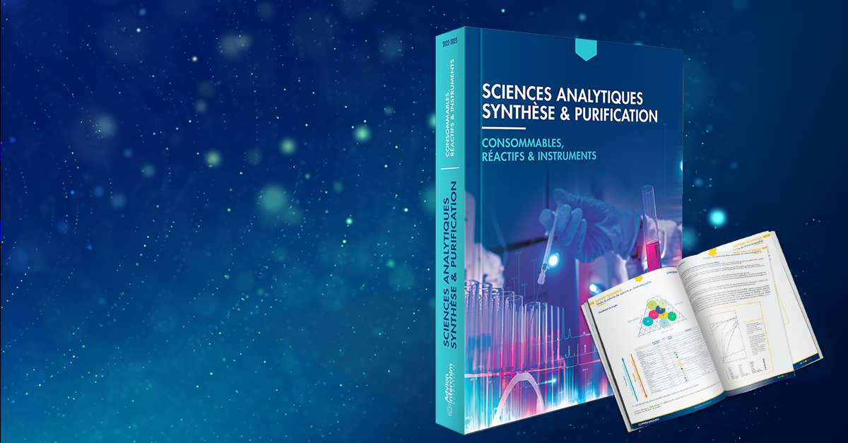 Sciences Analytiques, Synthèse & Purification : notre nouveau catalogue qui fait le plein de nouveautés !
